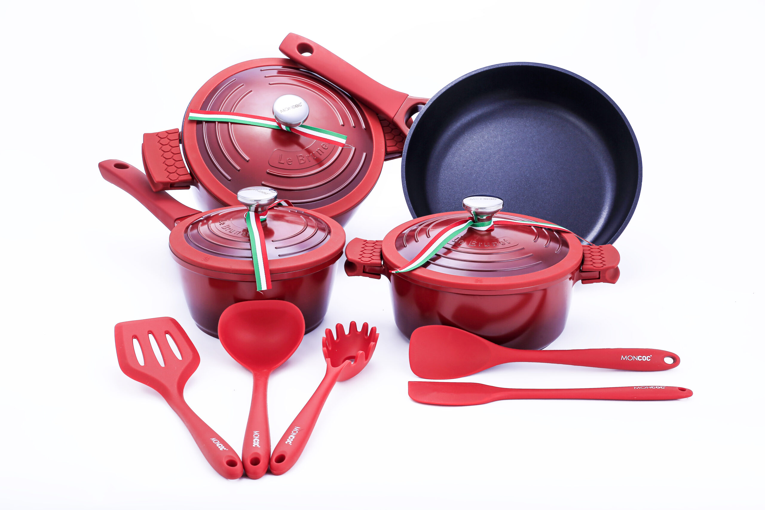 Jogo de Panelas - Le Brunet - Vermelho