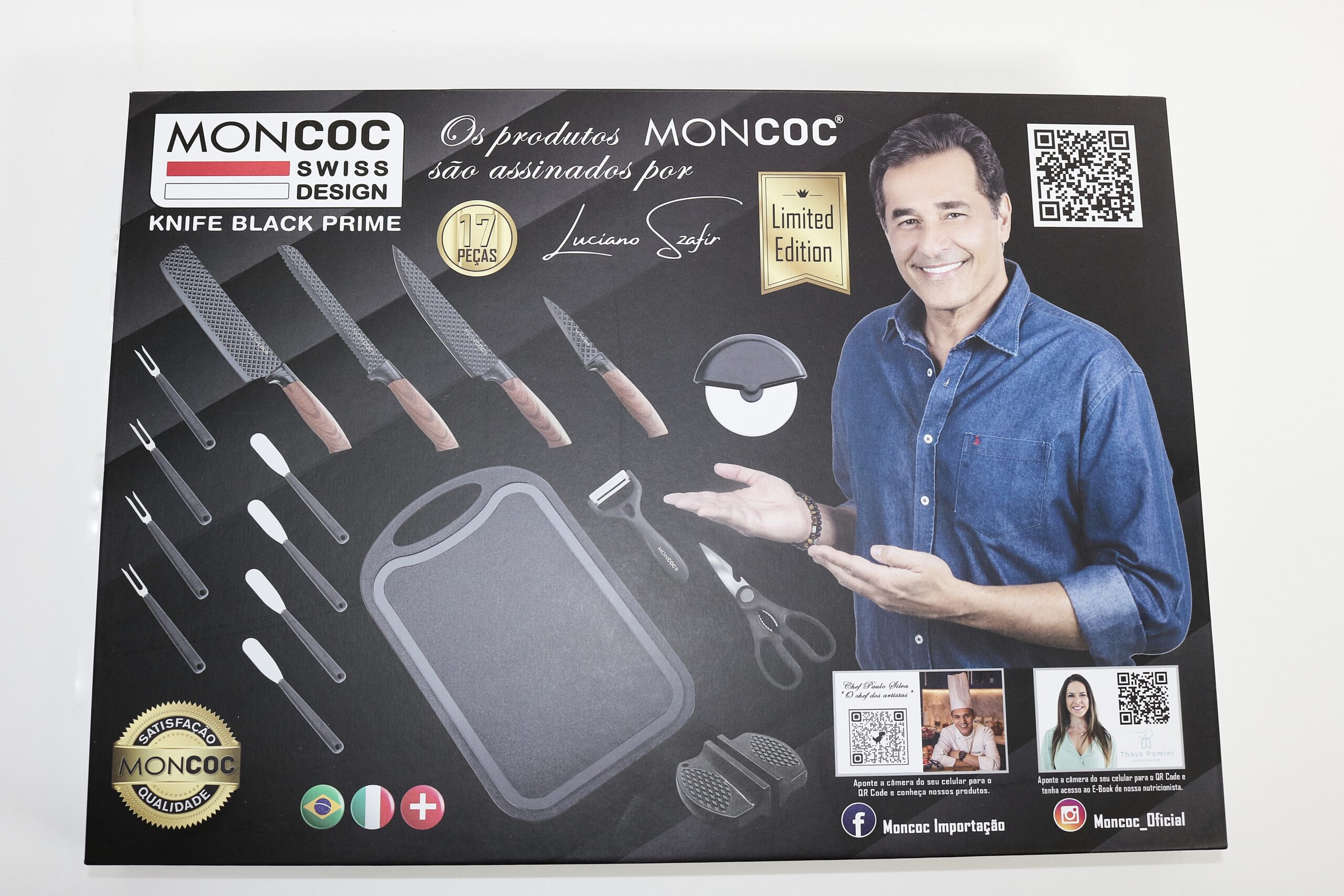 JOGO DE FACAS - 17 PEÇAS BLACK PRIME