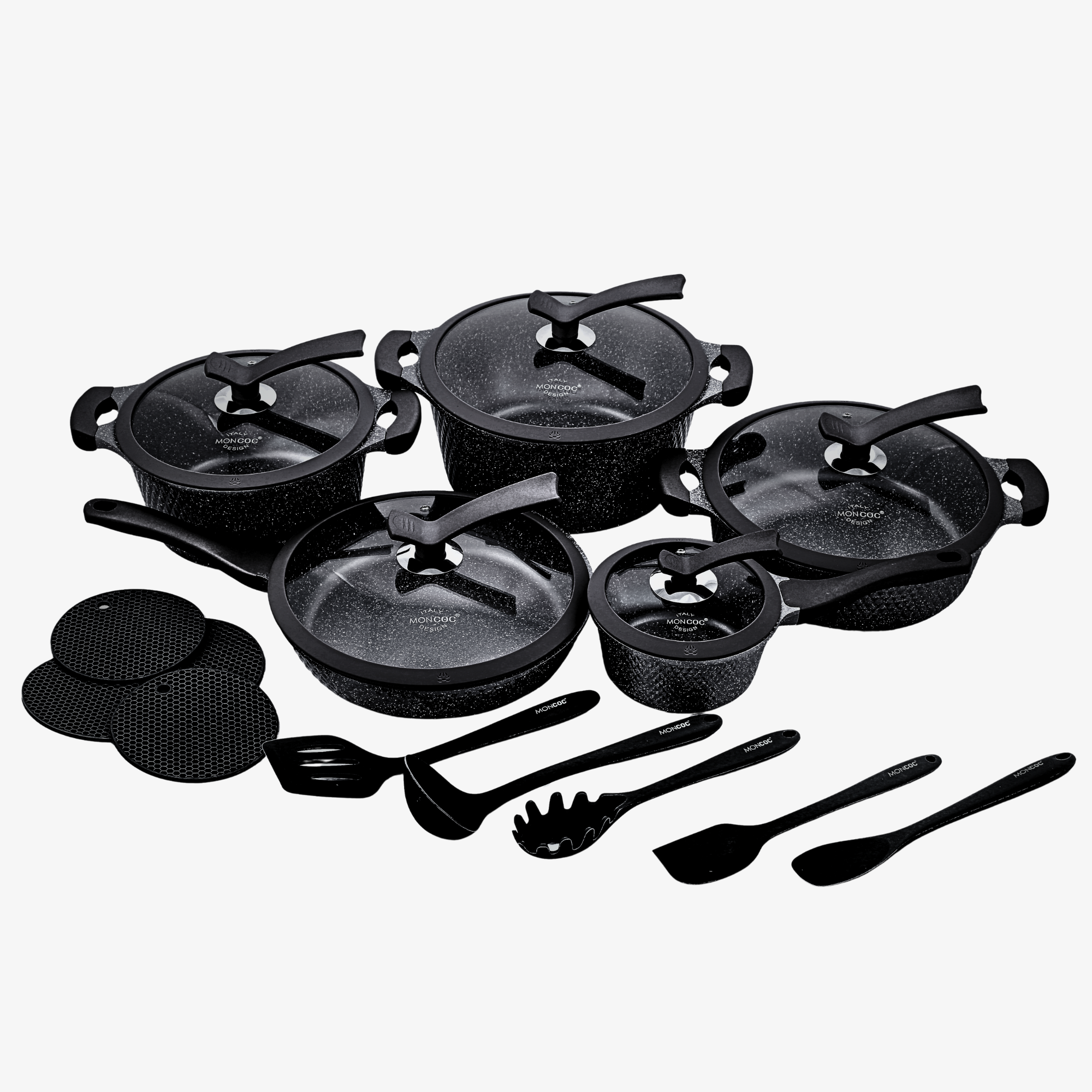 Jogo de Panelas - Arezzo - Black