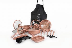 Jogo de Panelas 33 pcs - Arezzo - Rosê